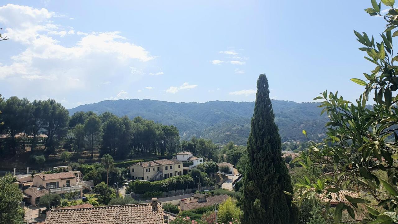 Apartament Calme Et Vue Panoramique Pégomas Zewnętrze zdjęcie